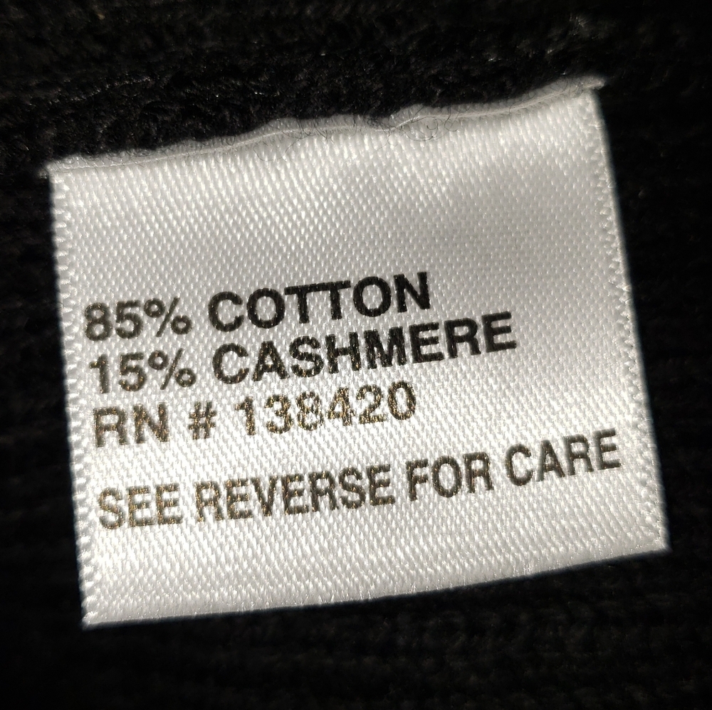 Carlisle Collection Cashmere Blend Embellished Tower Sweater - Picture 4 of 4